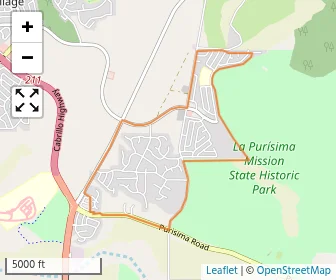 Area schools map